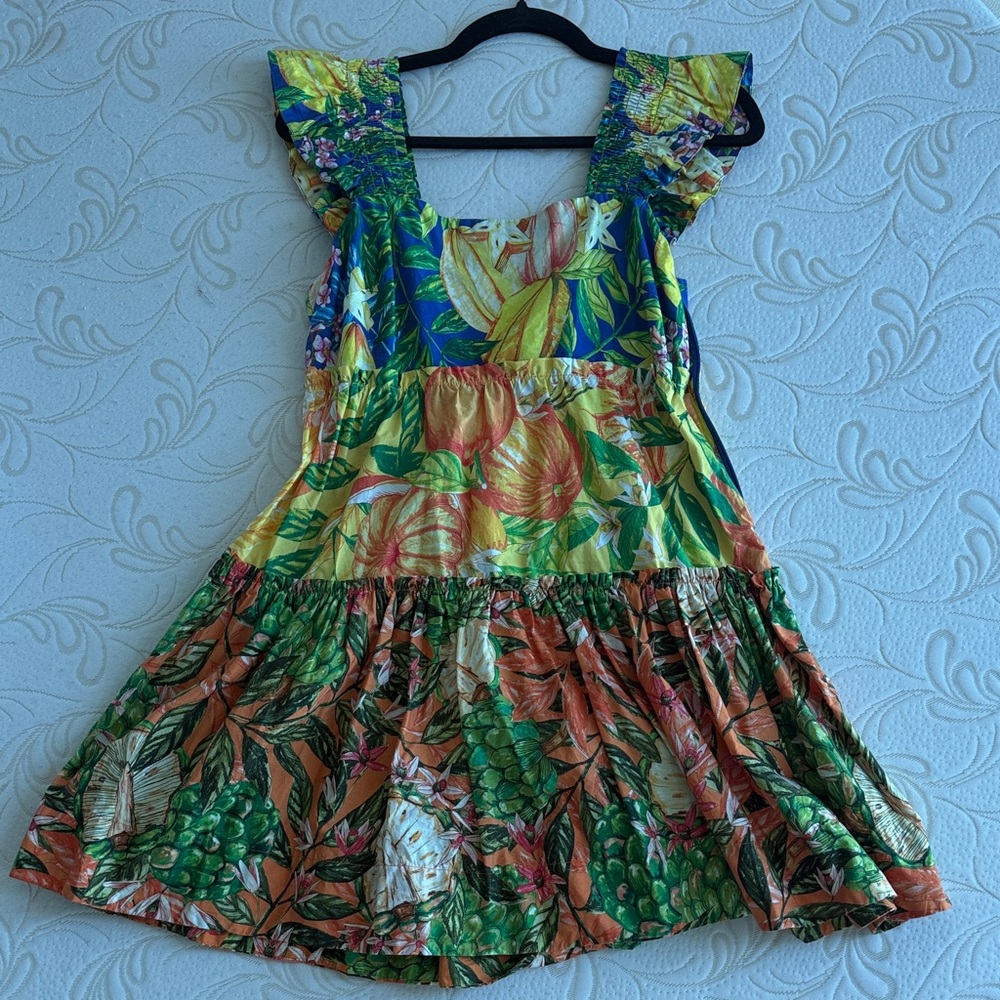 FARM Rio Caipirinha Mini Dress 100% Cotton Size S
